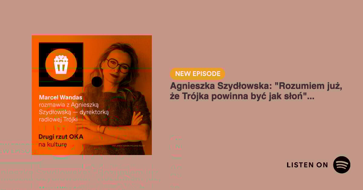 Banner zachęcający do wysłuchania podcastu