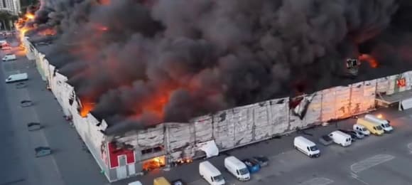 Onet: Kolaborant z Chersonia stoi za pożarem Marywilskiej