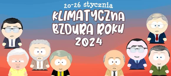 Napis „Klimatyczna bzura roku