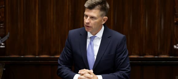 Ryszard Petru na mównicy sejmowej