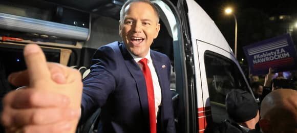 Karol Nawrocki z sympatykami