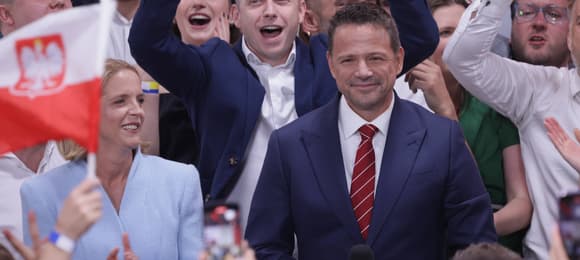 01.06.2025 Warszawa , ul. Kredytowa 1 , Panstwowe Muzeum Etnograficzne . Wieczor wyborczy kandydata Koalicji Obywatelskiej na urzad prezydenta RP Rafala Trzaskowskiego .Fot. Dawid Zuchowicz / Agencja Wyborcza.pl