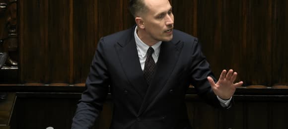 24.06.2025 Warszawa , Sejm . Posel Konfederacji Konrad Berkowicz przemawia podczas pierwszego dnia 37. posiedzenia . Fot. Slawomir Kaminski / Agencja Wyborcza.pl