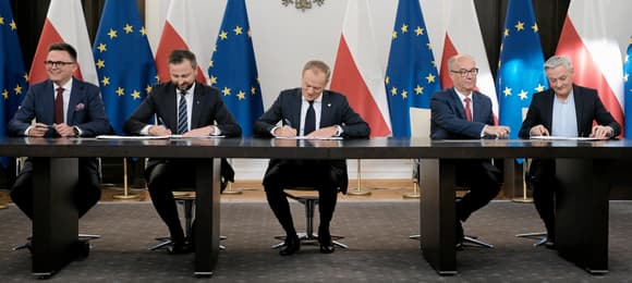 Liderzy Koalicji 15 października podpisują umowę koalicyjną