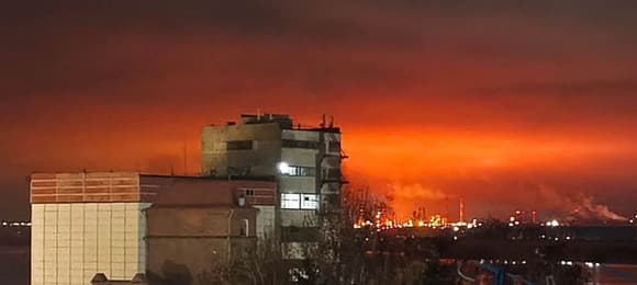 Rosyjska rafineria w Saratowie w ogniu
