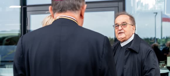 Politycy PiS u Rydzyka na urodzinach Radia Maryja