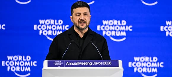 „Europa tylko dyskutuje o przyszłości, ale unika działań dzisiaj”. Zełenski w Davos [SŁOWO W SŁOWO]