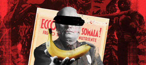 Włoski banan patriotyczny, podpora faszyzmu