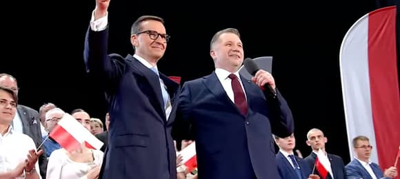 „Nawrocki wygrał z TVN i Onetem”. Morawiecki wie, jak PiS może wygrać w 2027 r.