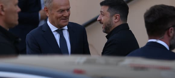 Tusk spotkał się z Zełenskim w Lublinie