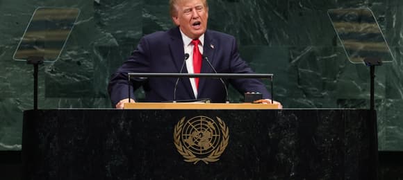 Iran „strącić do piekła”. W Ukrainie „zakończyć zabijanie”. Trump na forum ONZ