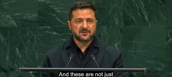 Zelensky at UN: Putin is the source of war and must be stopped
