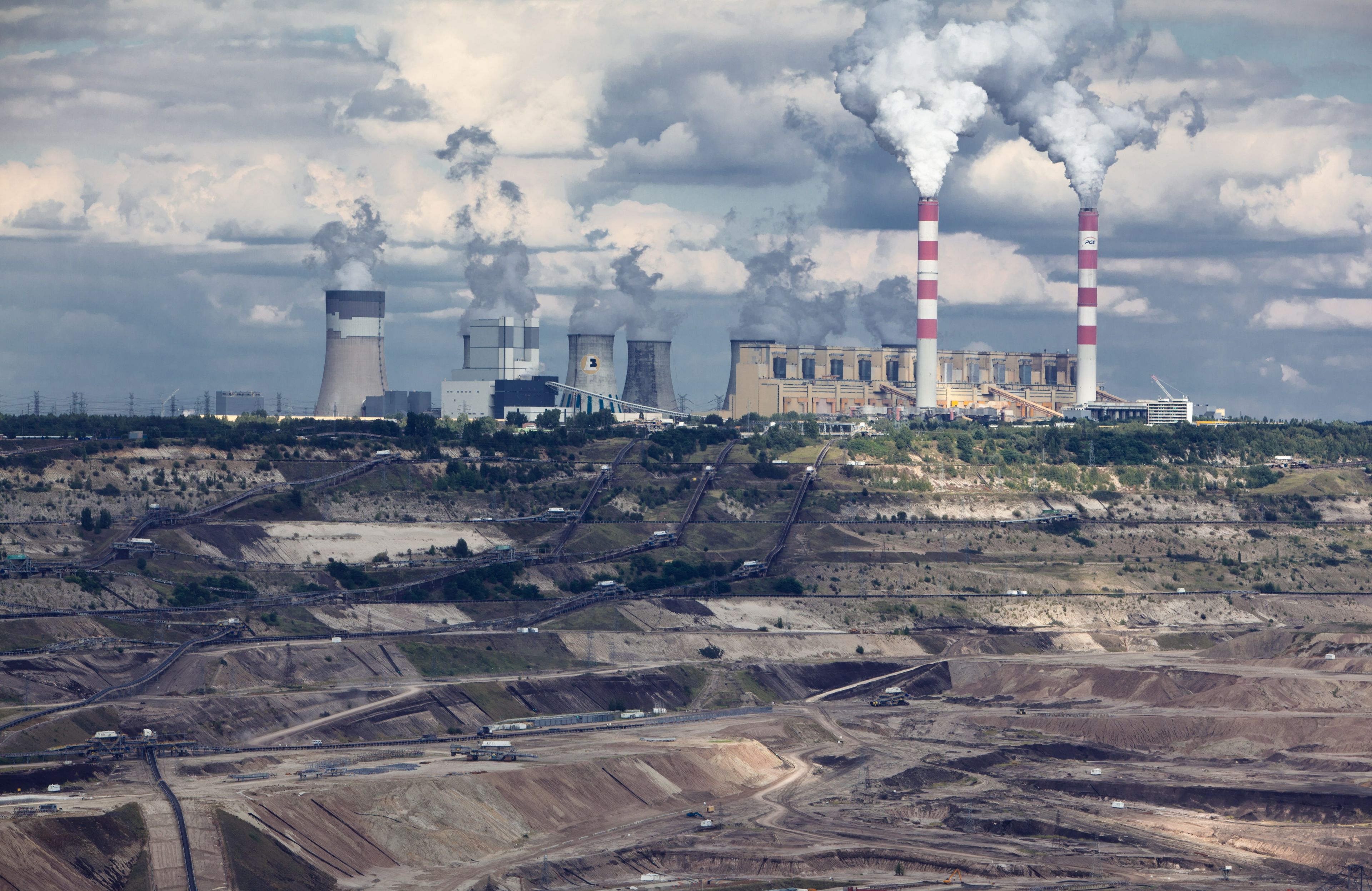 Bełchatów, elektrownia i kopalnia