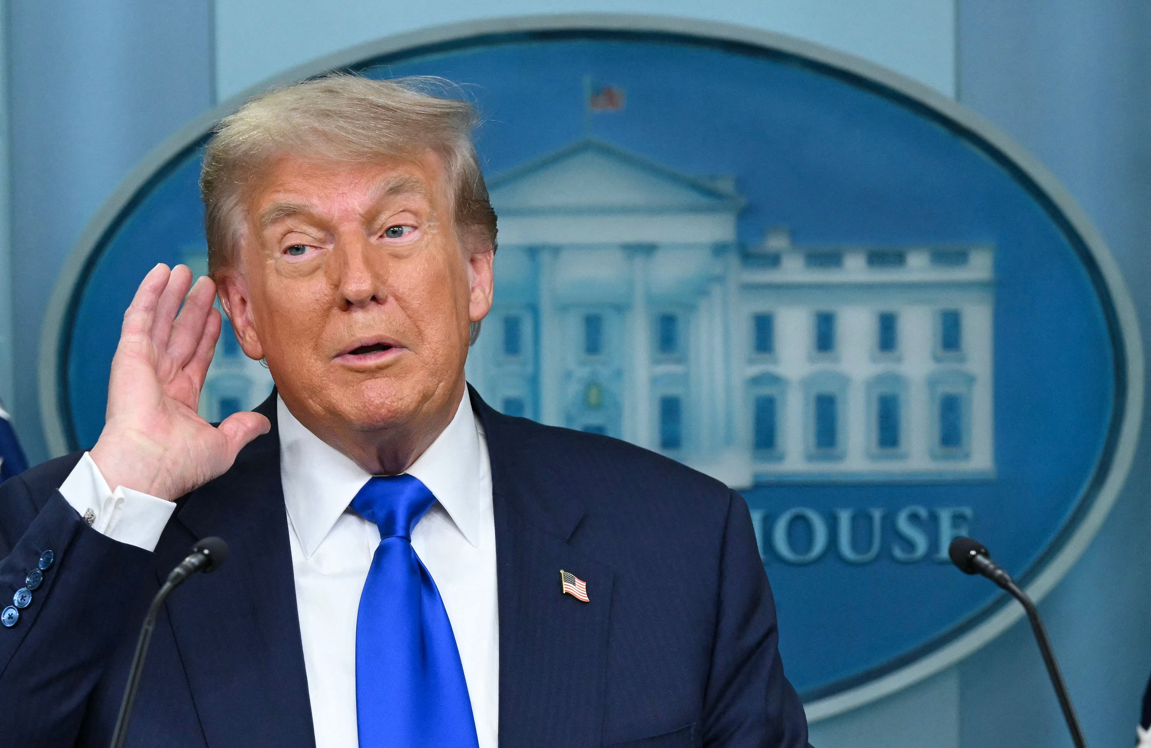 Donald Trump na konferencji prasowej