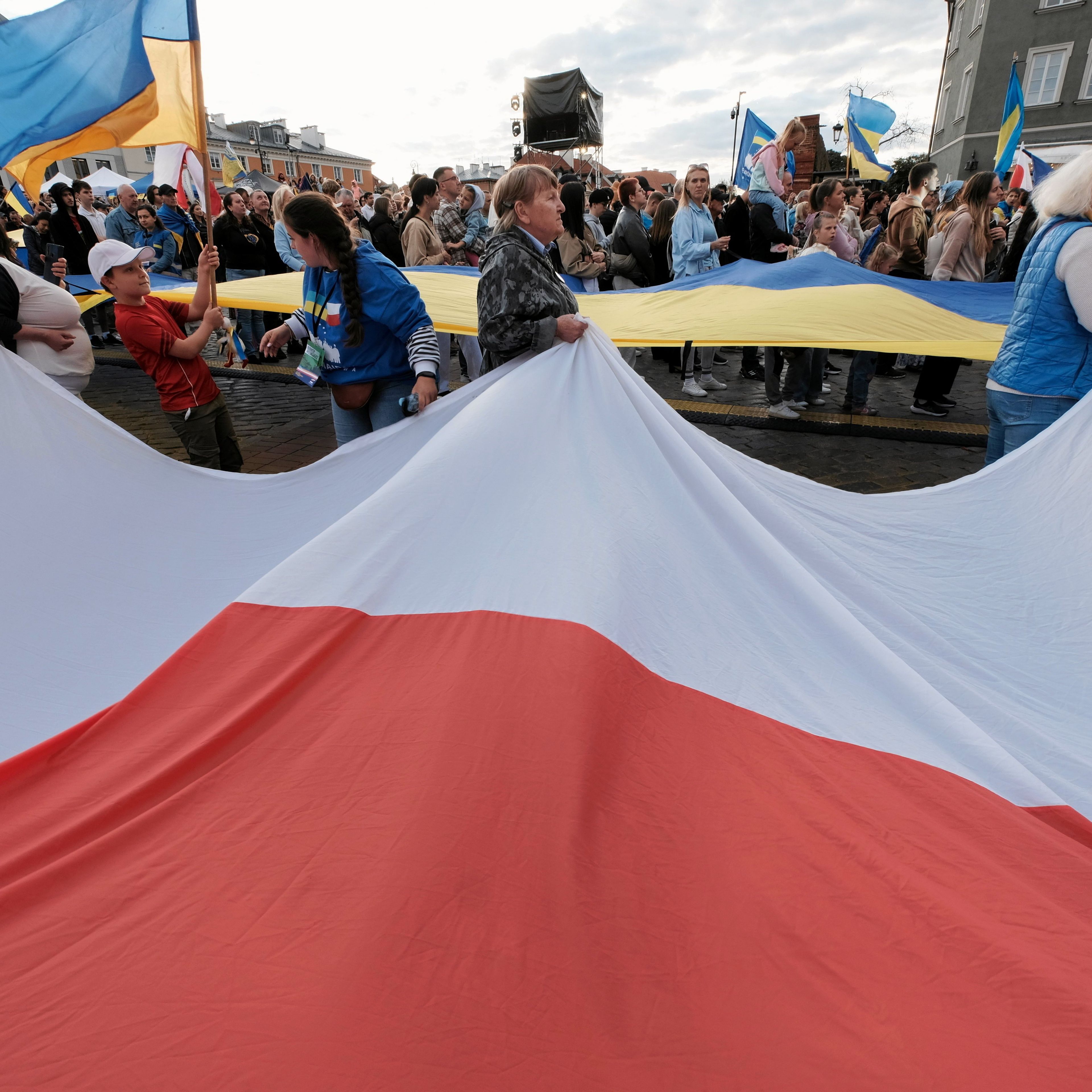 Dzień Niepodległości Ukrainy na Placu Zamkowym w Warszawie, 24.08.2025 r.