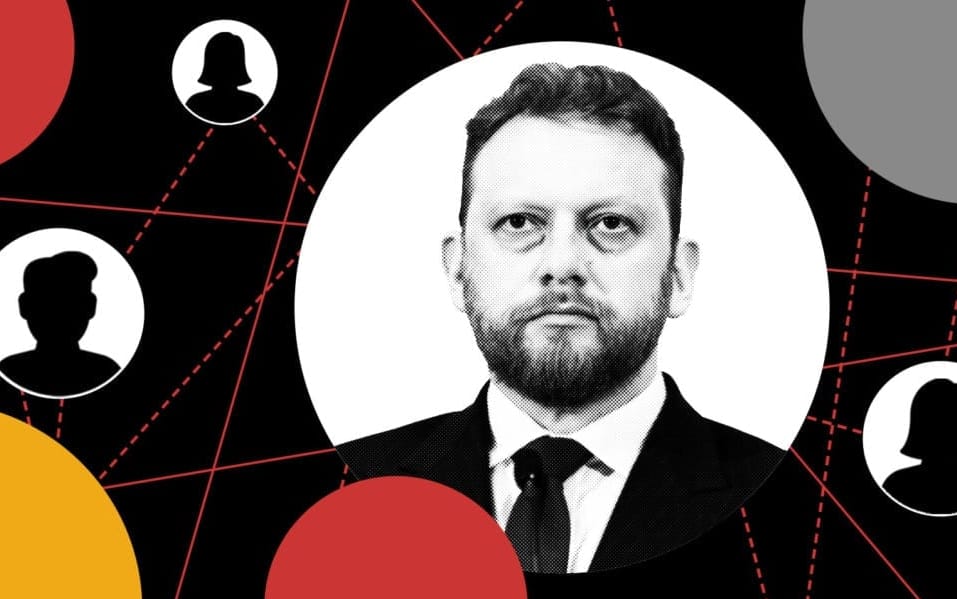 Grafika do artykułu Ujawniamy interesy ministra Szumowskiego i jego żony z twórcą wielkiej piramidy finansowej