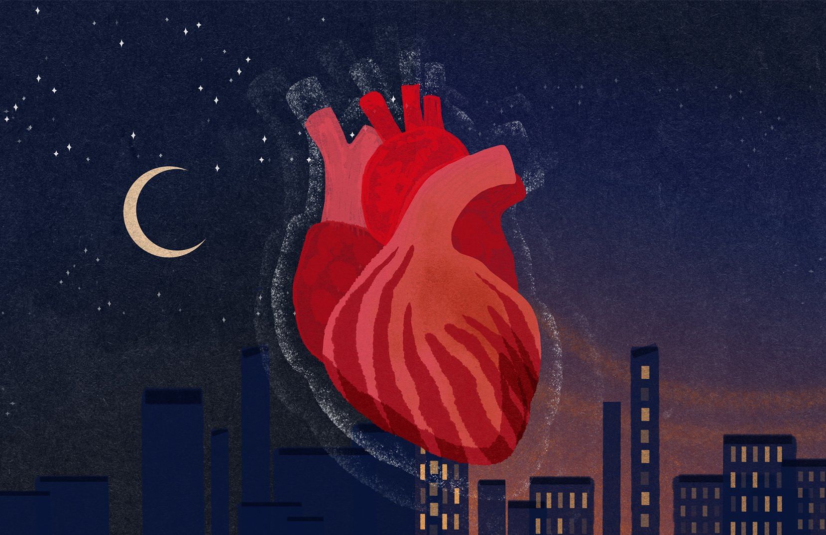 Ilustracja do tekstu o wpływie nadmiernego światła na zdrowie