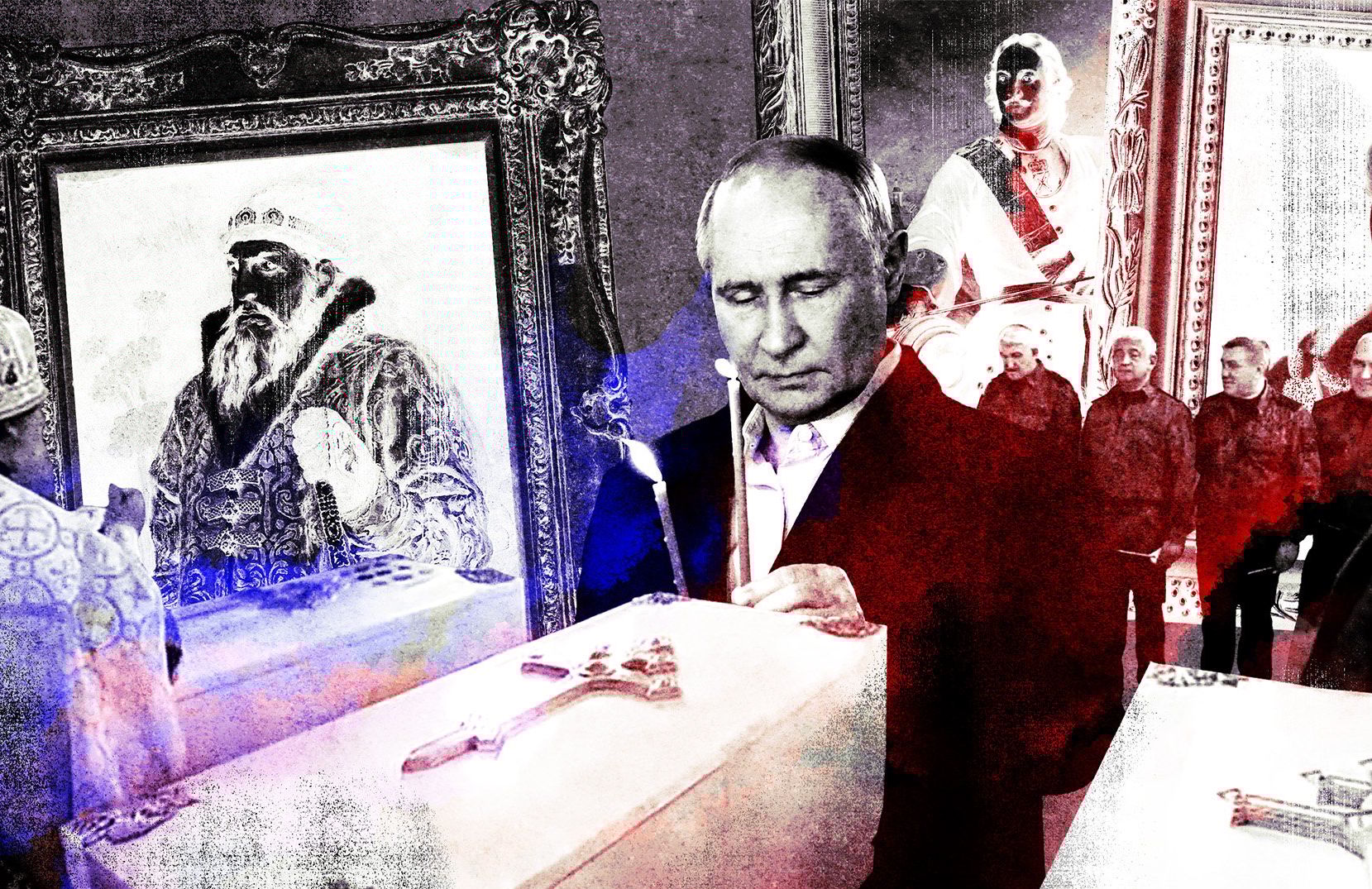 Ilustracja do tekstu o urodzinach Putina z cyklu GOWORIT MOSKWA