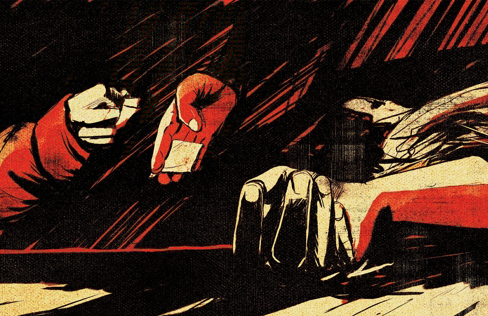 Ilustracja do tekstu o nowym zabójczym narkotyku w USA