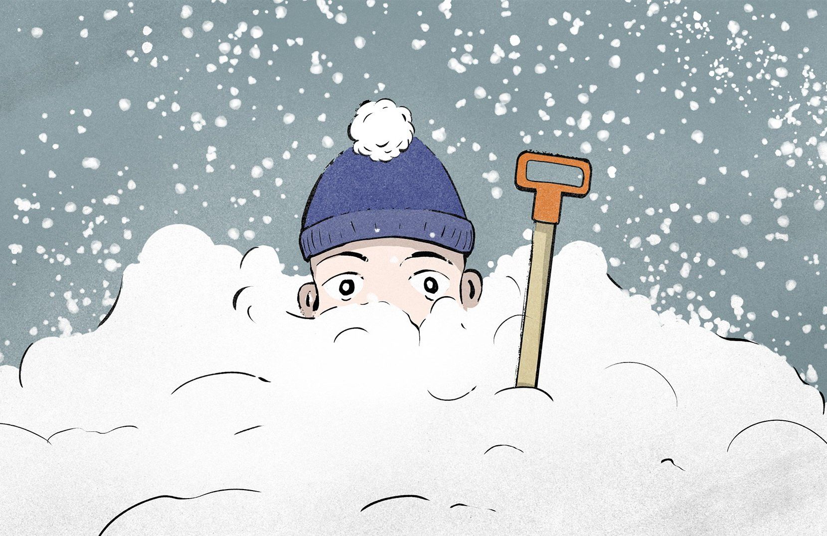 Ilustracja do tekstu o tym, że śnieg w listopadzie wcale nie jest dowodem na to, że klimatsię nie ociepla