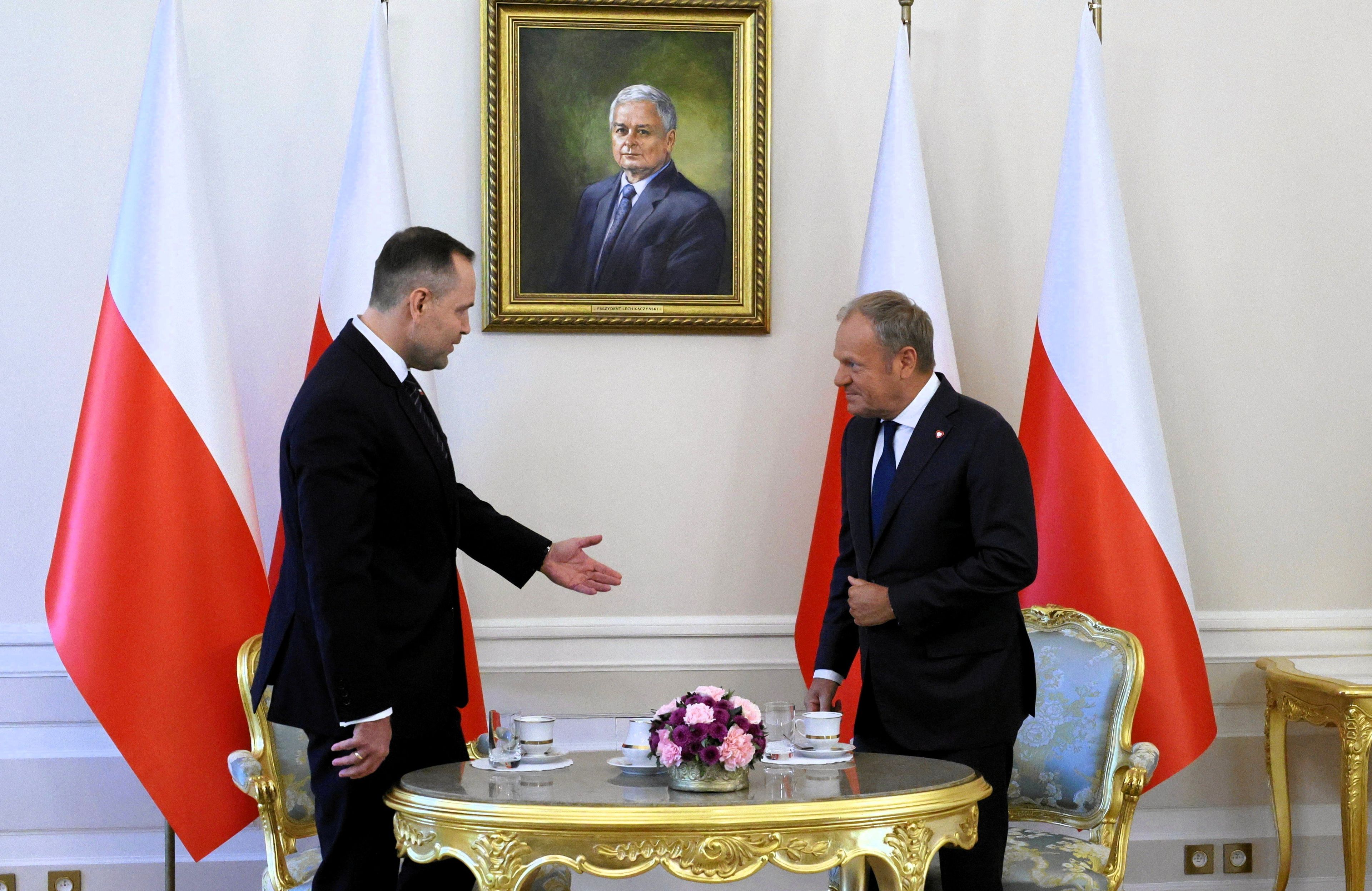 Spotkanie Nawrocki – Tusk, 14.08.2025 r. Pałac Prezydencki
