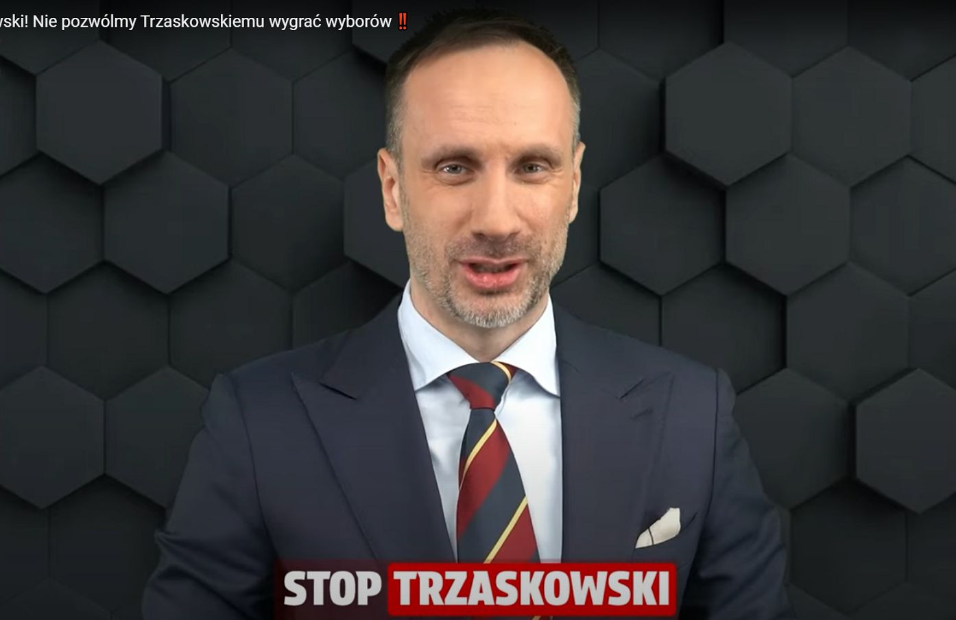 Kadr z nagrania Janusza Kowalskiego dla kanału Stop Trzaskowski, YouTube