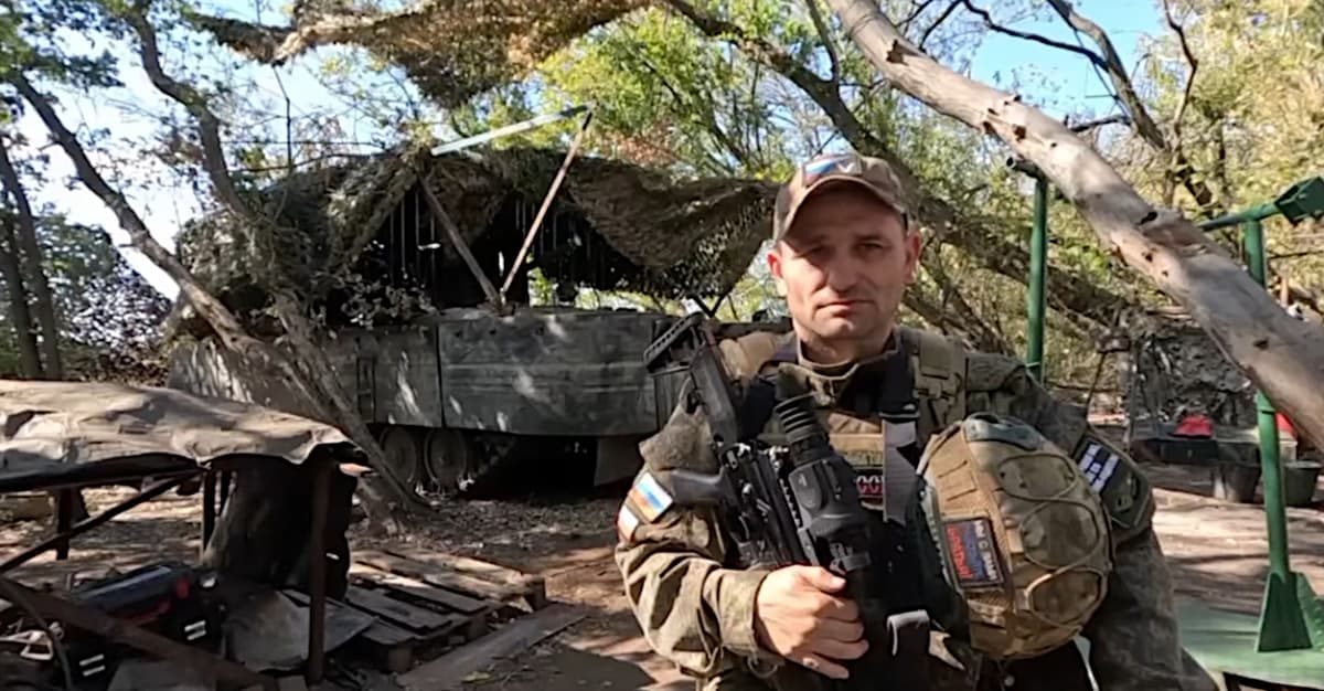 Propaganda like from a Kremlin textbook. It is practiced by a Pole who fights in the Russian army