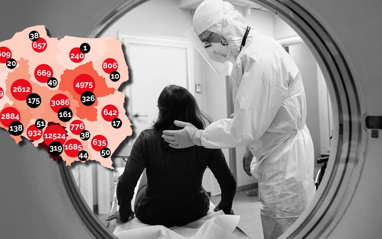 Grafika do artykułu Epidemiczny cud nad urną - tylko 193 nowe przypadki; w Teksasie kryzys na intensywnej terapii [FAKTY]
