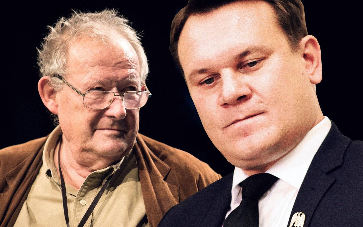 Grafika do artykułu Tarczyński do Michnika: "Do posła się pan boi odezwać?!". Zawiadamiamy Parlament Europejski