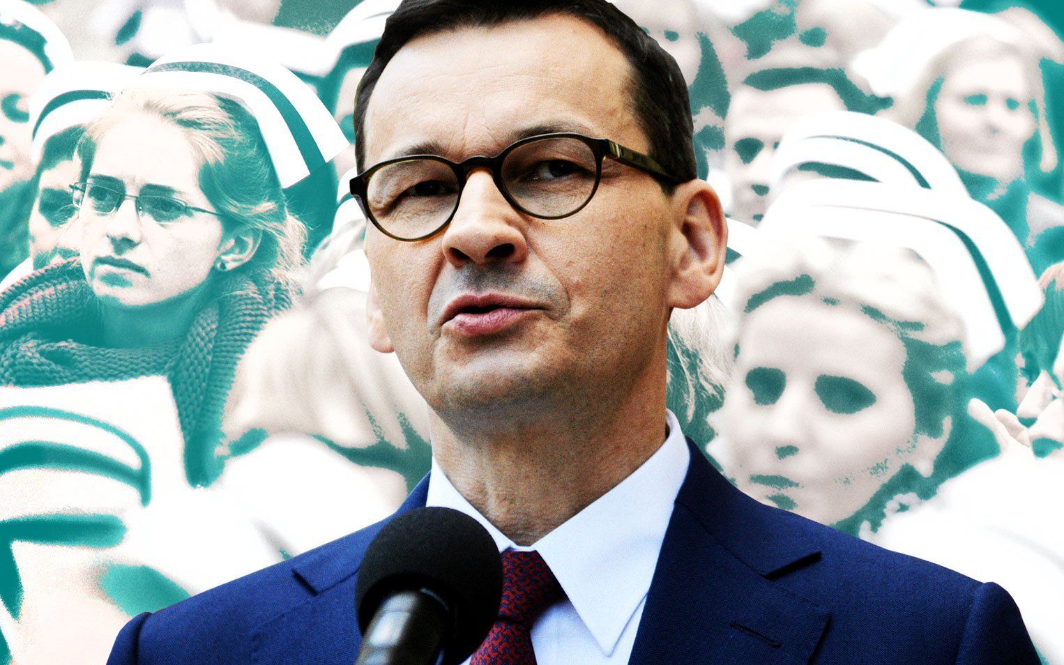 Grafika do artykułu Morawiecki: Niskie zarobki pielęgniarek są kompensowane niższymi kosztami życia w Polsce. Sprawdzamy