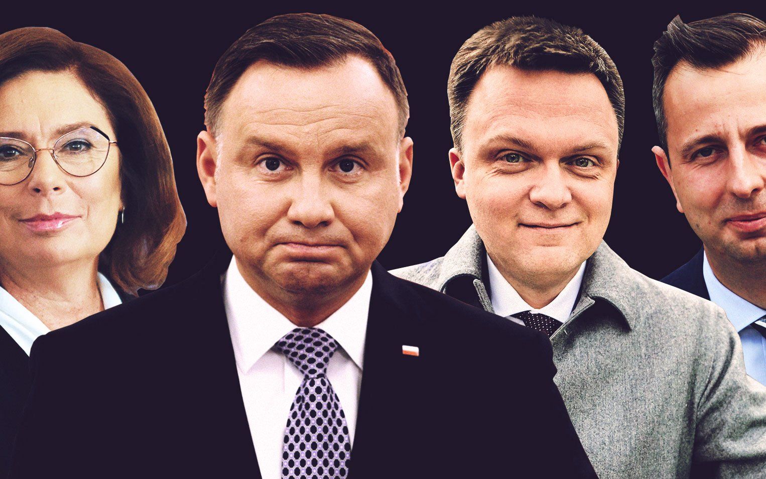 Grafika do artykułu Dogonili Dudę. Przełomowy sondaż prezydencki OKO.press