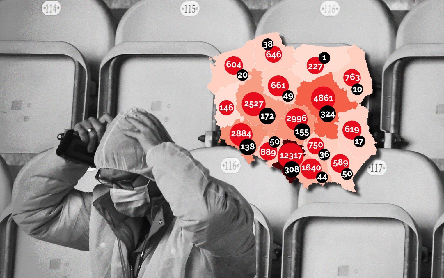 Grafika do artykułu WHO ostrzega: w Europie wirus wraca. W USA prawie rekord nowych przypadków [FAKTY, WYKRESY]