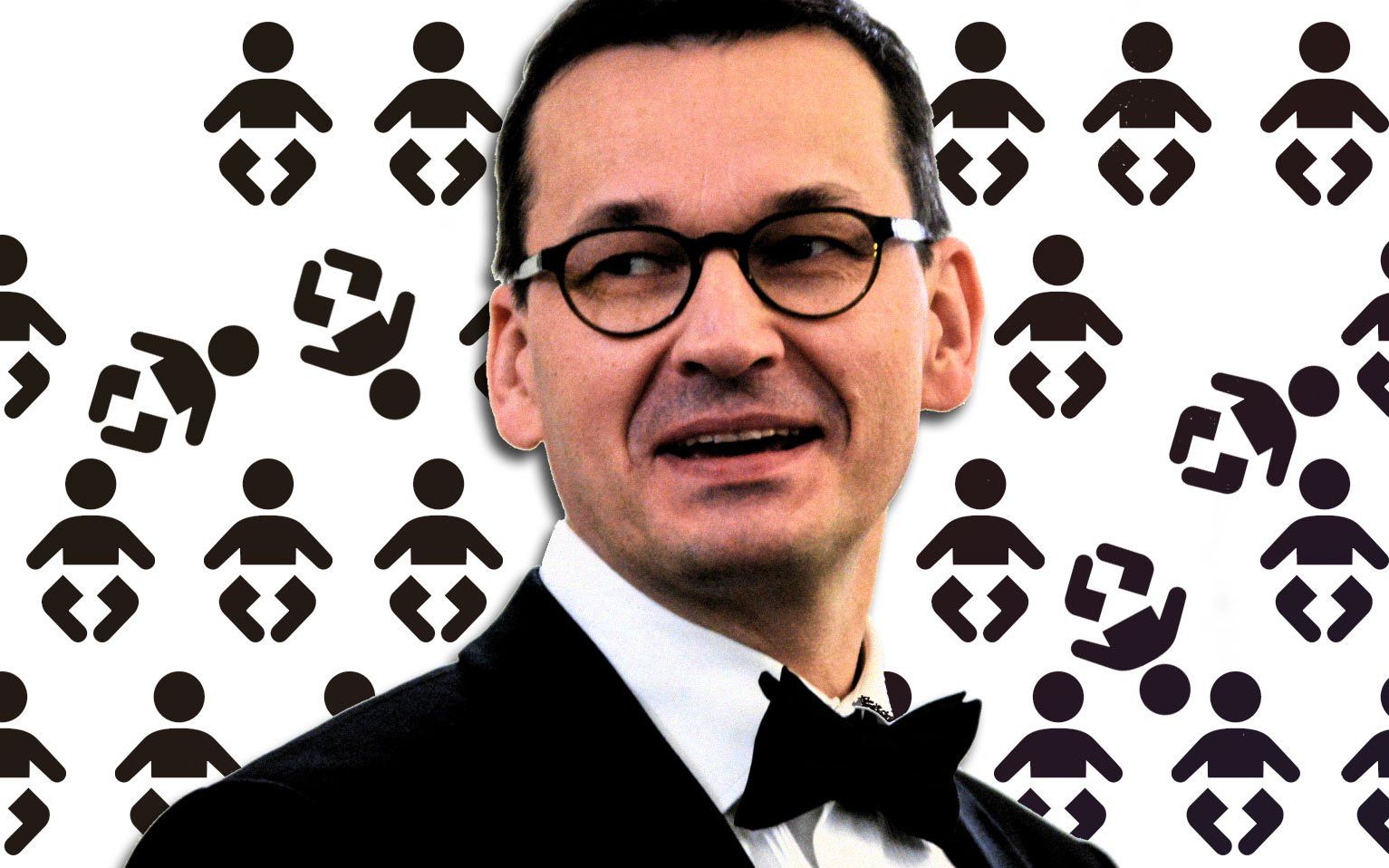 Grafika do artykułu Morawiecki: dzięki 500 plus rodzi się "kilkadziesiąt tysięcy dzieci więcej". Fałsz, liczba urodzeń spada