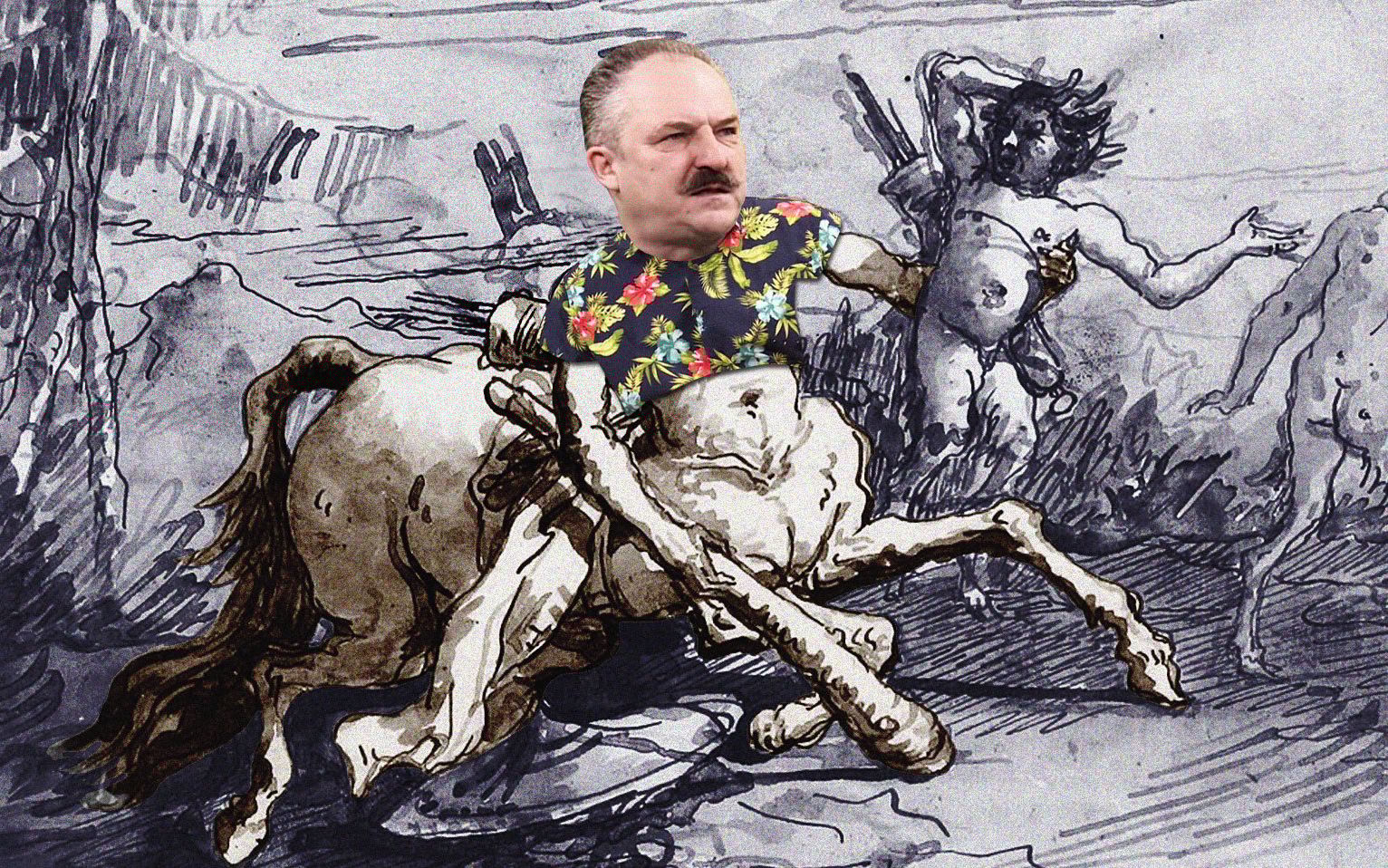 Grafika do artykułu „Prawica to stajnia pełna ogierów”. Na prawo od PiS trwa zacięta walka o procenty