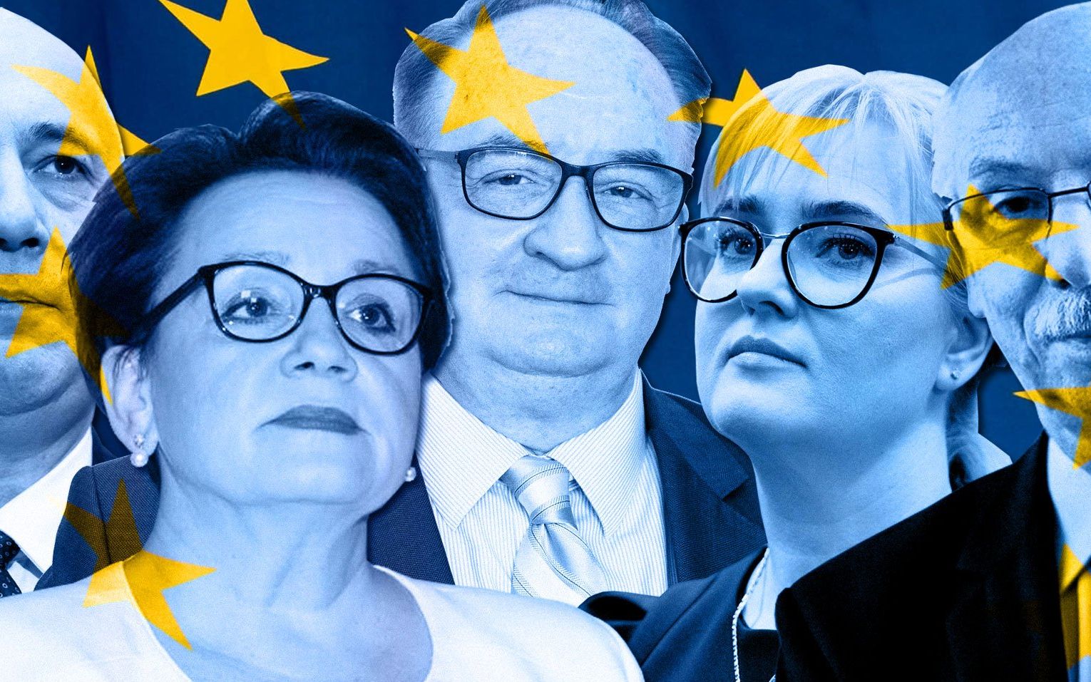 Grafika do artykułu EUROMANDATY. Piątka premierów z list KE i ministrowie Dobrej Zmiany na czele z Zalewską [52 nazwiska]