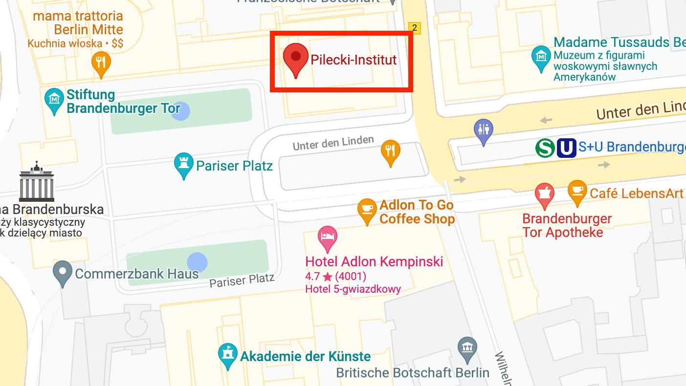 Instytut Pileckiego na mapie Berlina