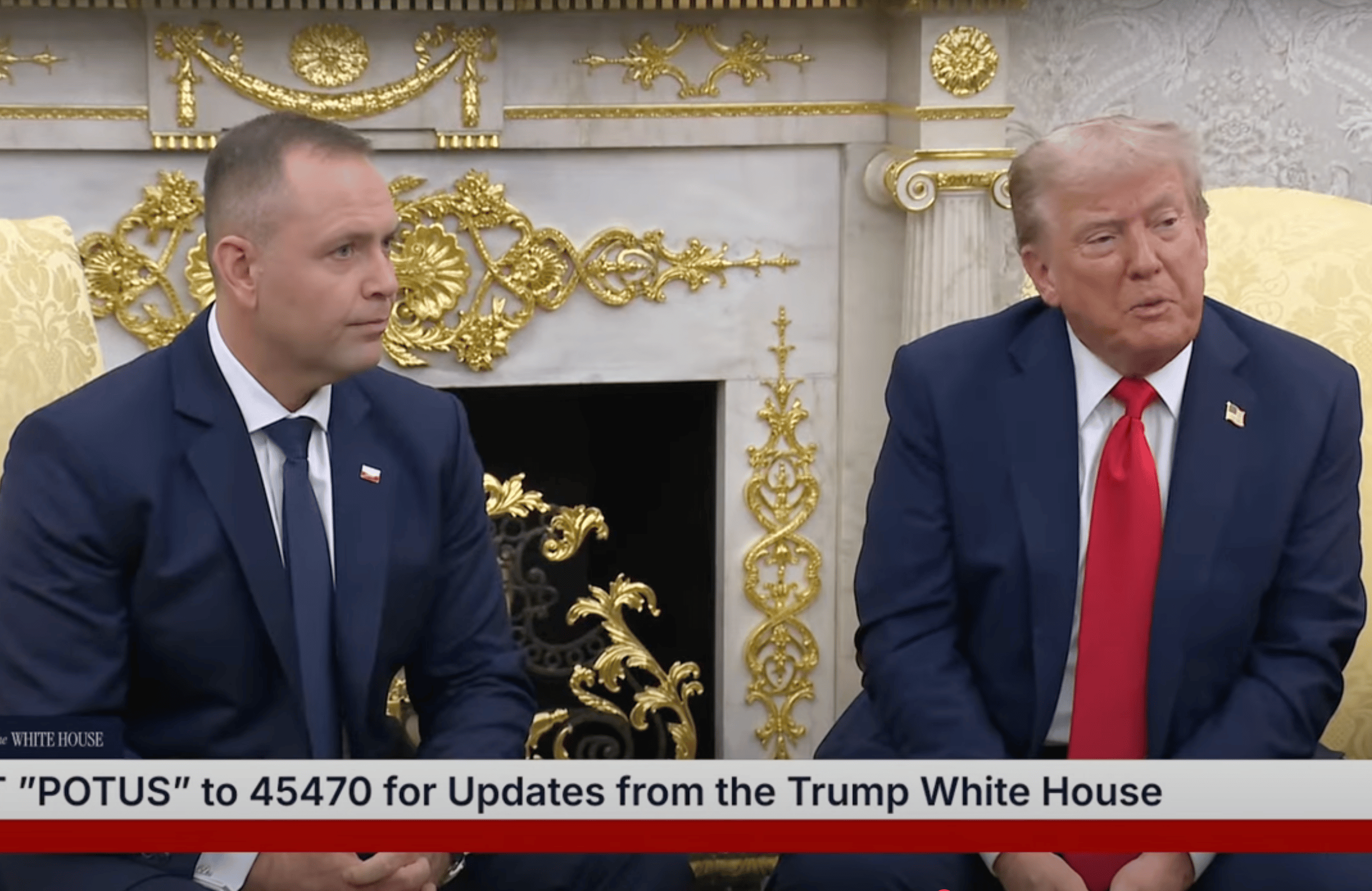 Karol Nawrocki i Donald Trump, 3 września 2025 r.