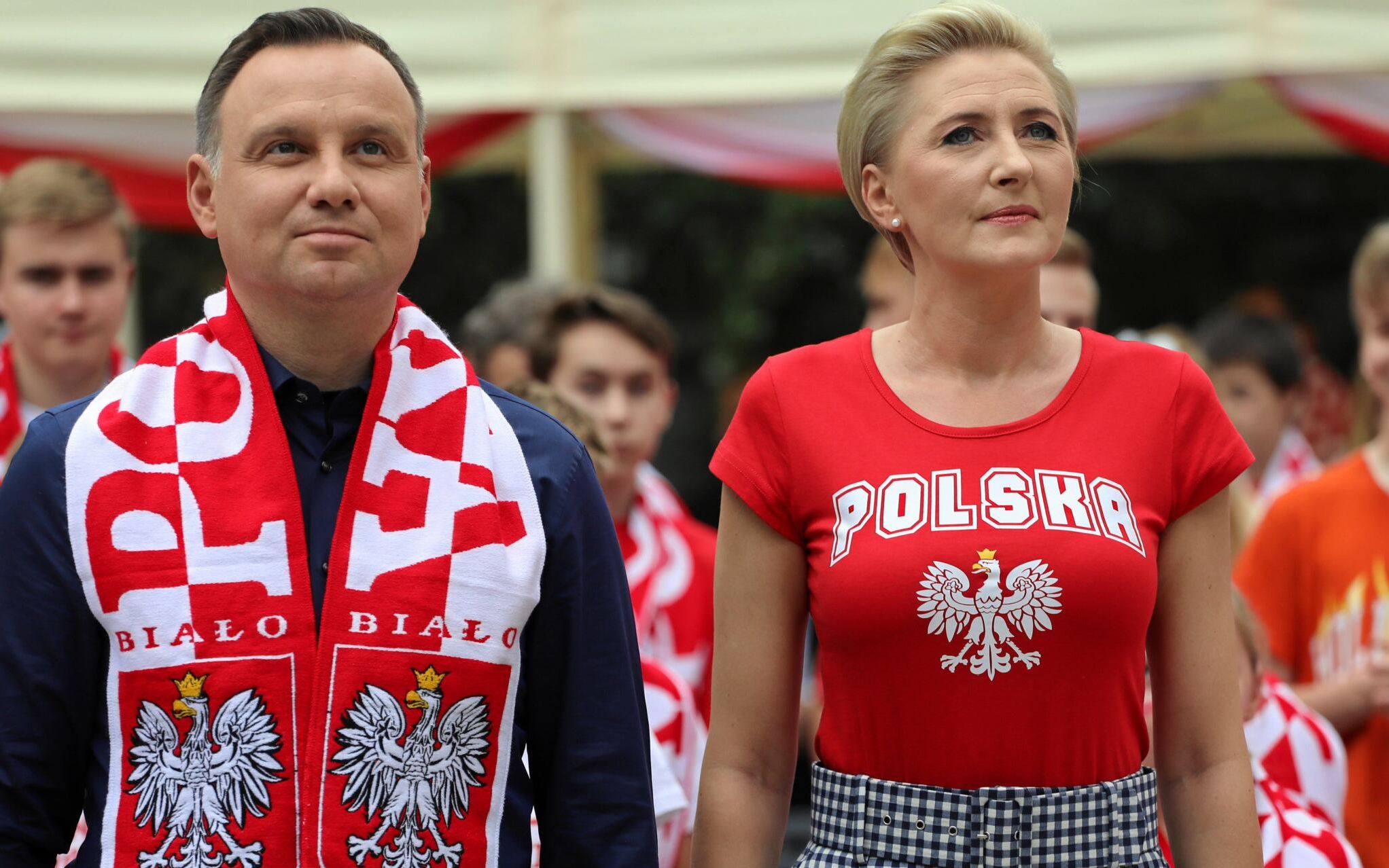 Grafika do artykułu Duda w Australii zaprasza Polaków do kościoła. Polonia protestuje