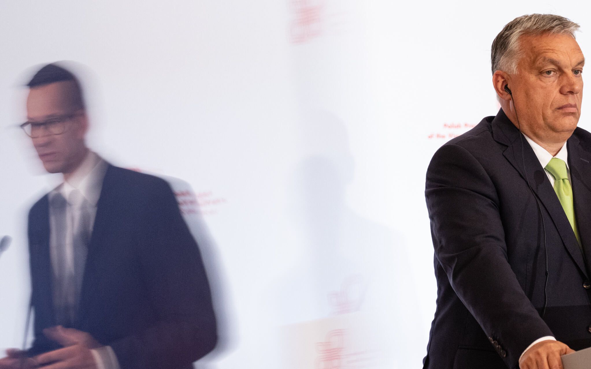 03.07.2020 Warszawa , Kancelaria Prezesa Rady Ministrow . Premier Wegier Viktor Orban podczas konferencji prasowej premierow panstw Grupy Wyszehradzkiej V4 . 
Fot. Dawid Zuchowicz / Agencja Gazeta
