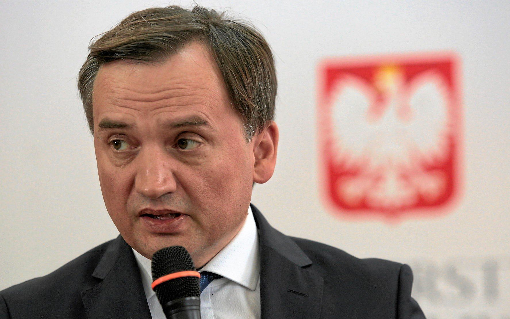 16.09.2019 Kielce , Wojewodzki Szpital Zespolony . Minister Zbigniew Ziobro podczas konferencji prasowej dotyczacej zakupu sprzetu ratujacego zycie za pieniadze pochodzace z Funduszu Sprawiedliwosci .
Fot. Pawel Malecki / Agencja Gazeta