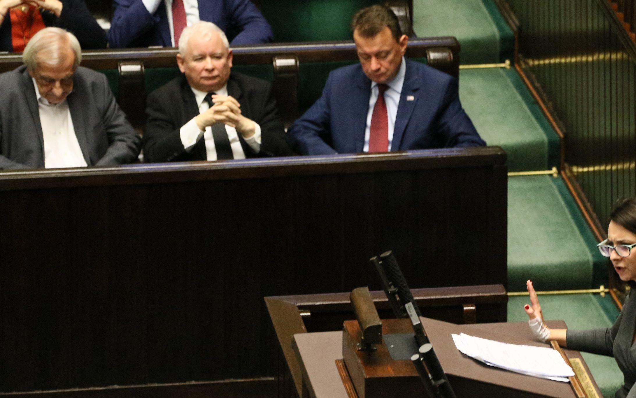 21.11.2019  Warszawa , ul Wiejska , Sejm . Czwarty dzien 1 posiedzenia Sejmu IX Kadencji .Poslowie podczas wieczornego bloku glosowan ,  min Fundusz Solidarnosciowy dla osob niepelnosprawnych , Czlonkowie Trybunalu Stanu i Sedziowe Trybunalu Konstytucyjnego . nz Kamila Gasiuk - Pihowicz
Fot. Slawomir Kaminski / Agencja Gazeta