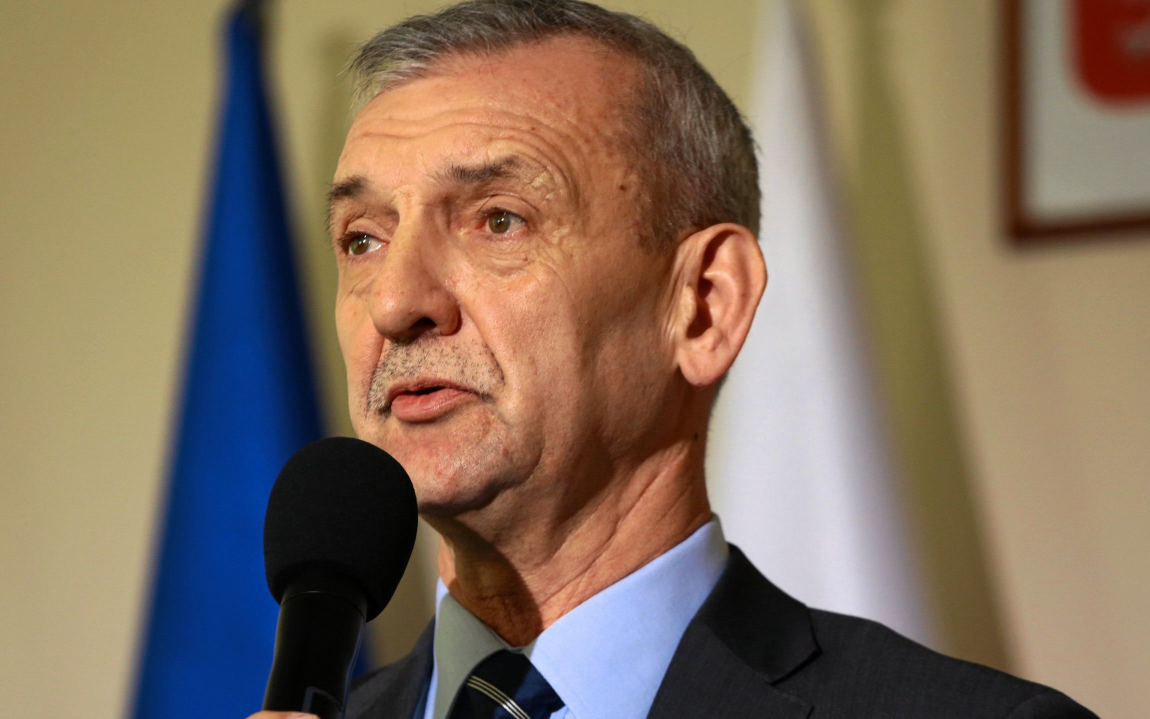 02.04.2019 Warszawa , ul Limanowskiego , Centrum Dialogu . Szef ZNP Slawomir Broniarz podczas konferencji prasowej . Przerwa w obradach trzeciego dnia rozmow zwiazkowcow z ZNP, OPZZ , Solidarnosci i Forum Zwiazkow Zawodowych z rzadem . Przed spodziewanym , ogolnopolskim strajkiem w oswiacie .
Fot. Agata Grzybowska / Agencja Gazeta