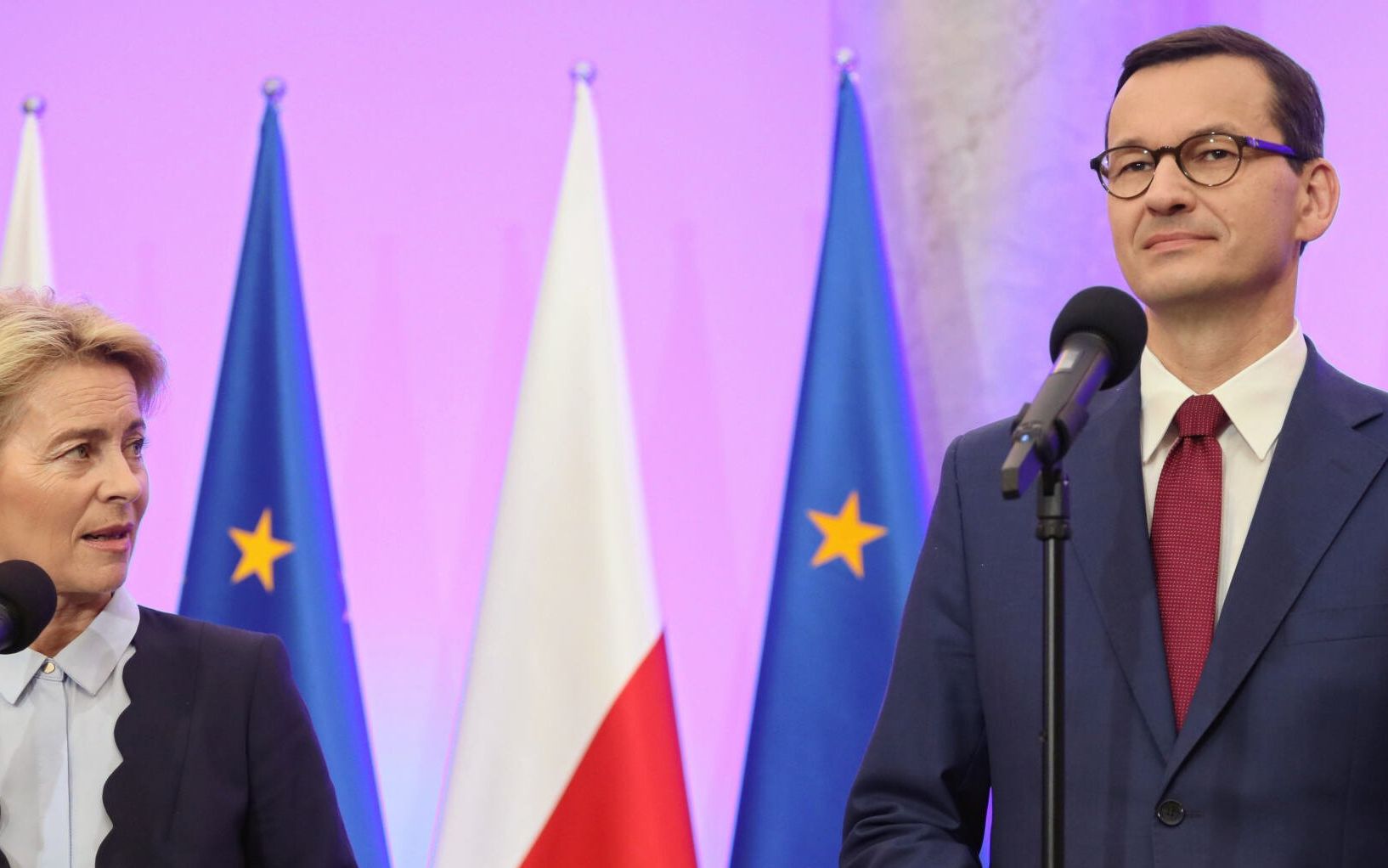 25.07.2019 Warszawa , Kancelaria Prezesa Rady Ministrow . Przewodniczaca - elekt Komisji Europejskiej Ursula von der Leyen podczas  pierwszej wizyty w Polsce .
Fot. Slawomir Kaminski / Agencja Gazeta