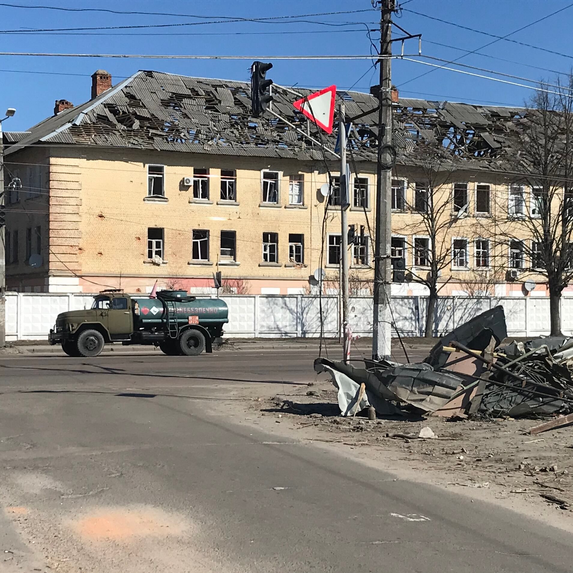 Napaść Rosji na Ukrainę. Zniszczenia w Żytomierzu