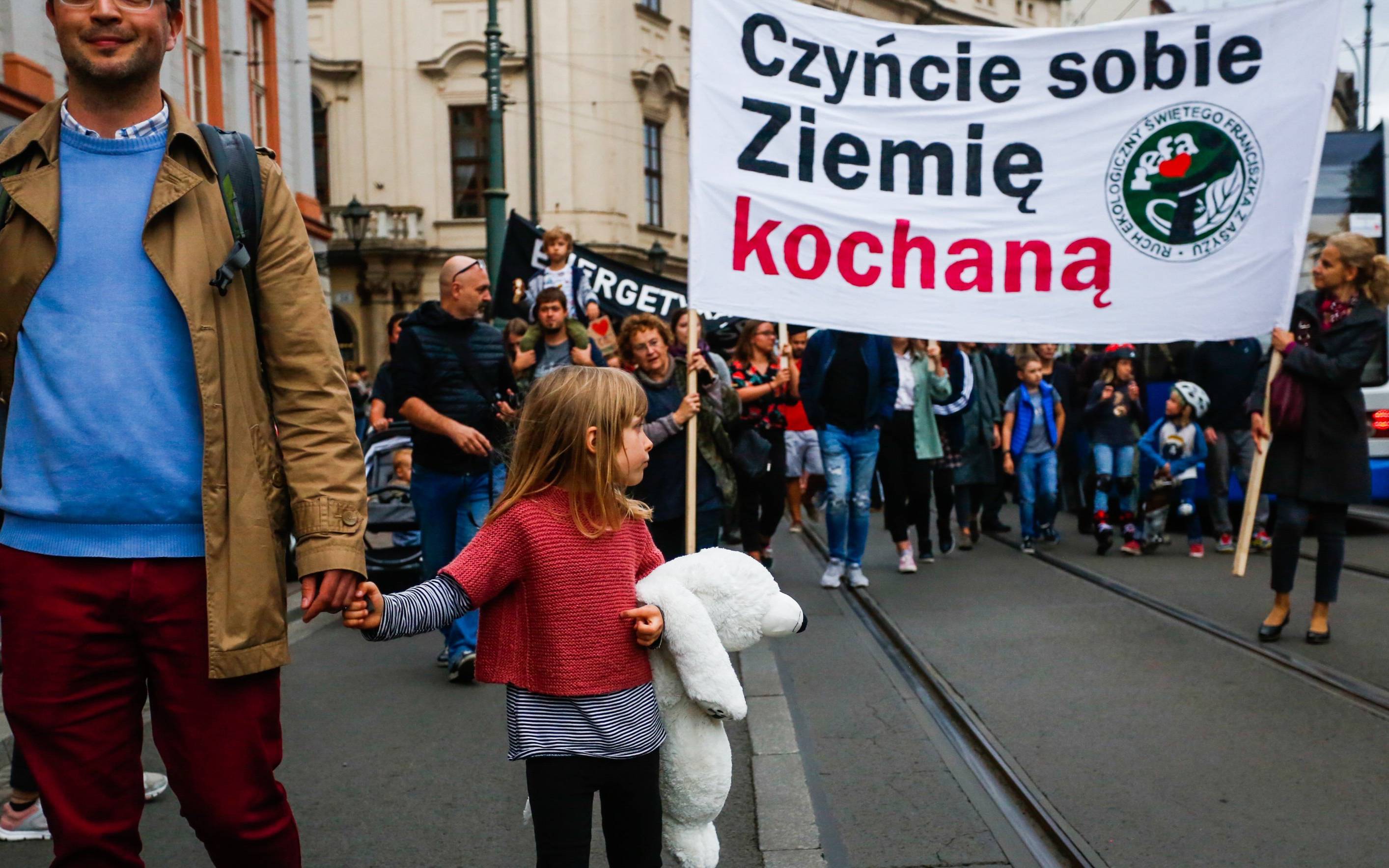 27.09.2019 Krakow , Ul . Franciszkanska . Marsz dla Ziemi . Fot. Adrianna Bochenek / Agencja Gazeta