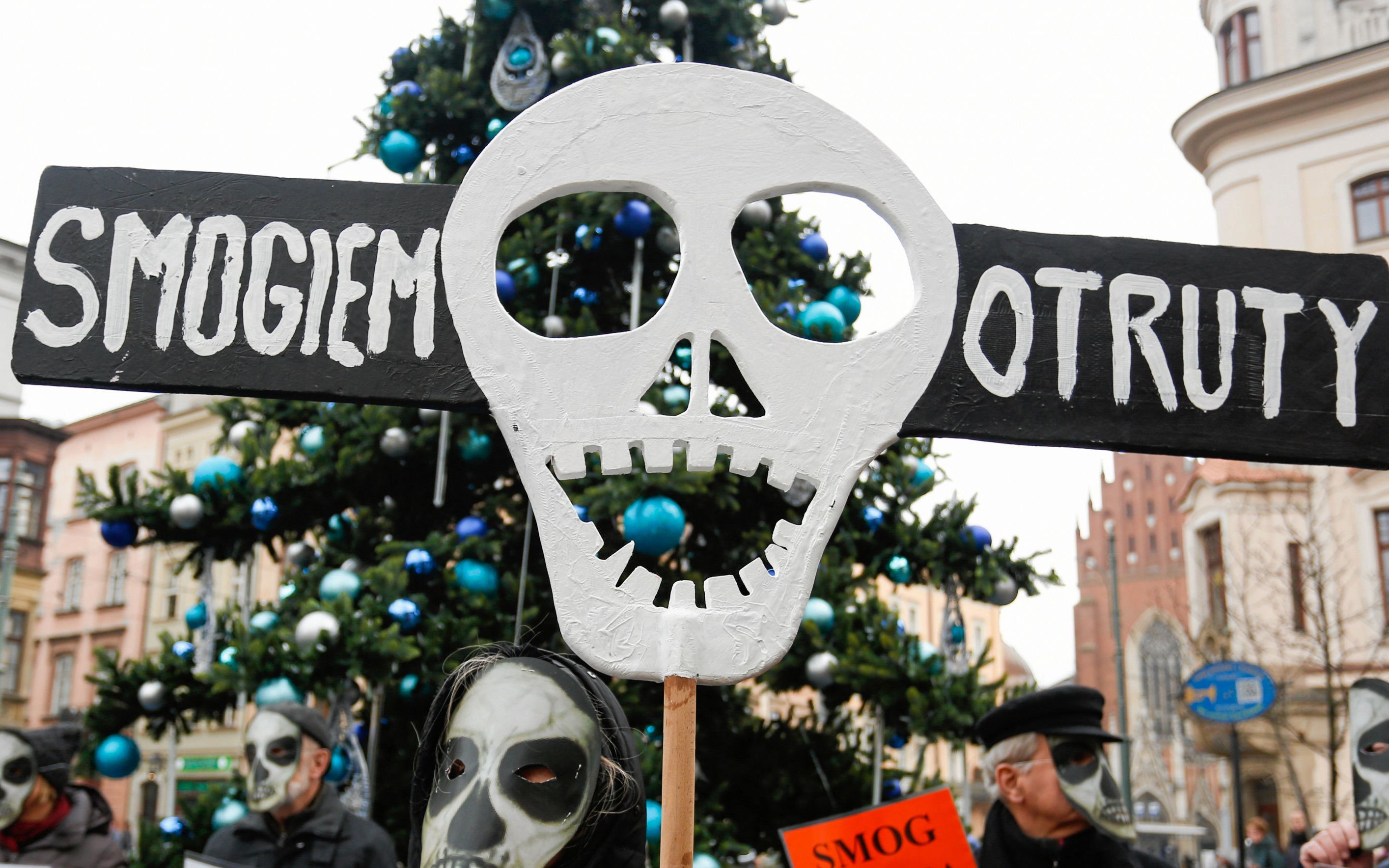 07.12.2018 Krakow , Plac Wszystkich swietych . Pikieta antysmogowa .  Fot. Adrianna Bochenek / Agencja Gazeta