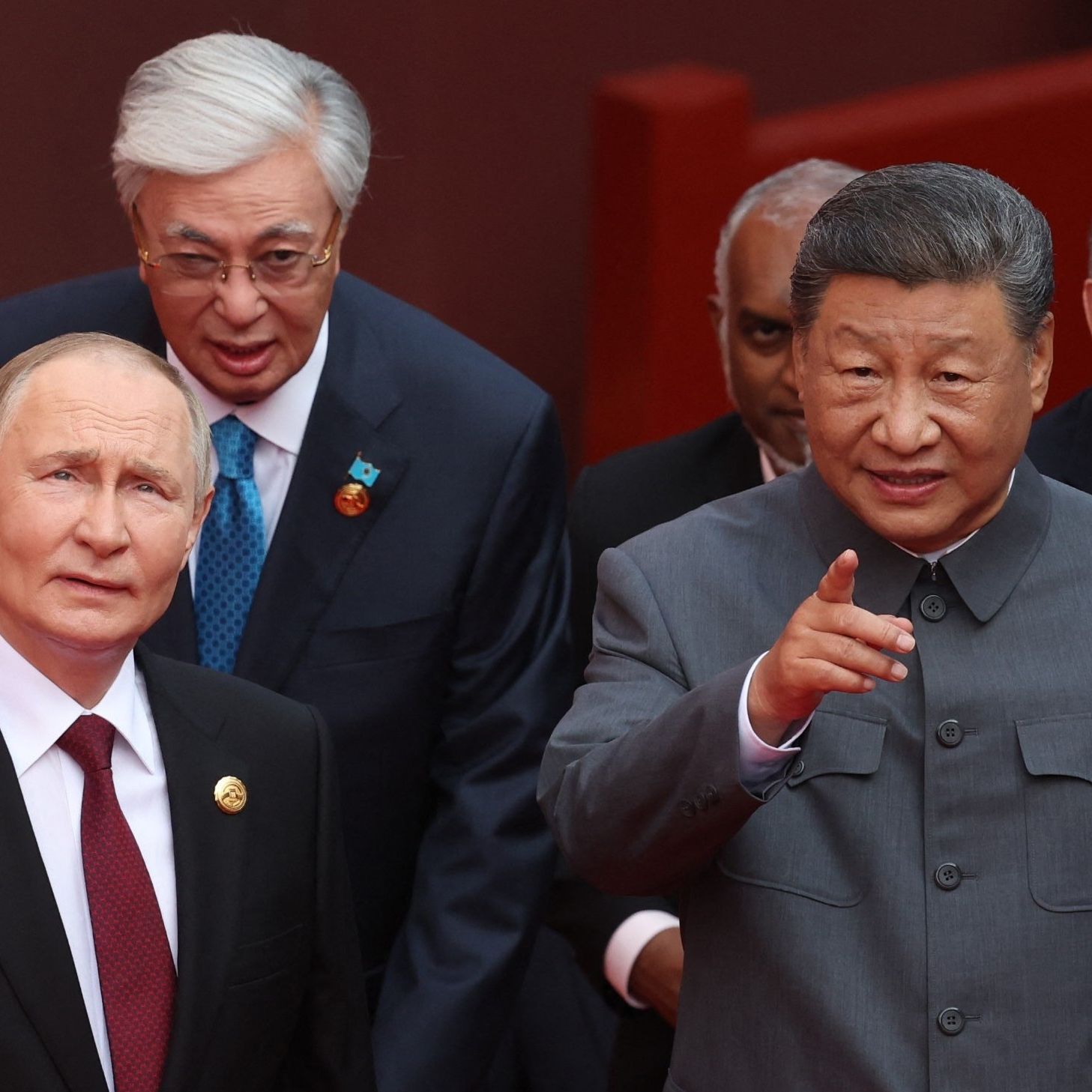 Władimir Putin i Xi Jinping, 3.09.2025 r. Plac Tiananmen, Chiny