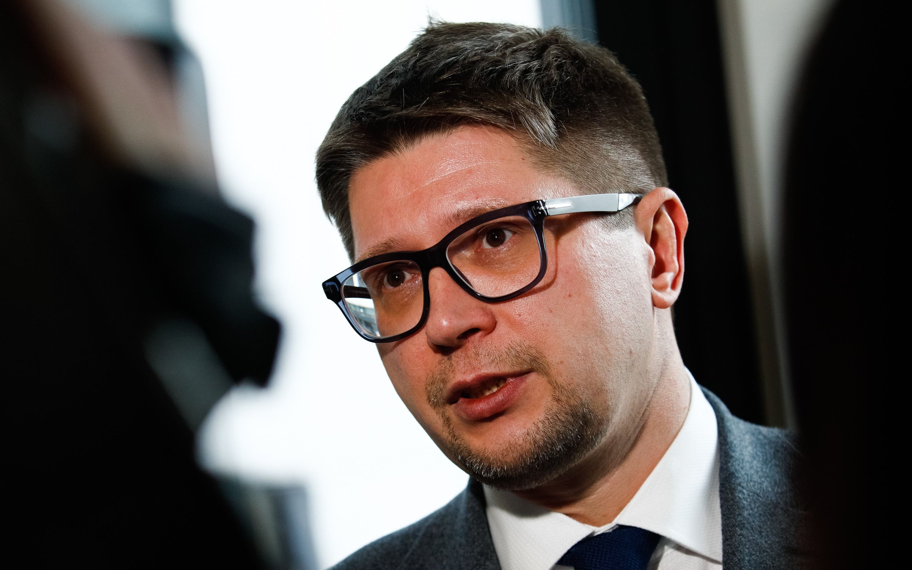 11.02.2019 Krakow , Sad Apelacyjny , ul. Przy Rondzie 3 . Sedzia Wojciech Laczewski podczas przerwy w posiedzeniu sadu w sprawie uchylenia jego immunitetu .
Fot. Jakub Wlodek / Agencja Gazeta