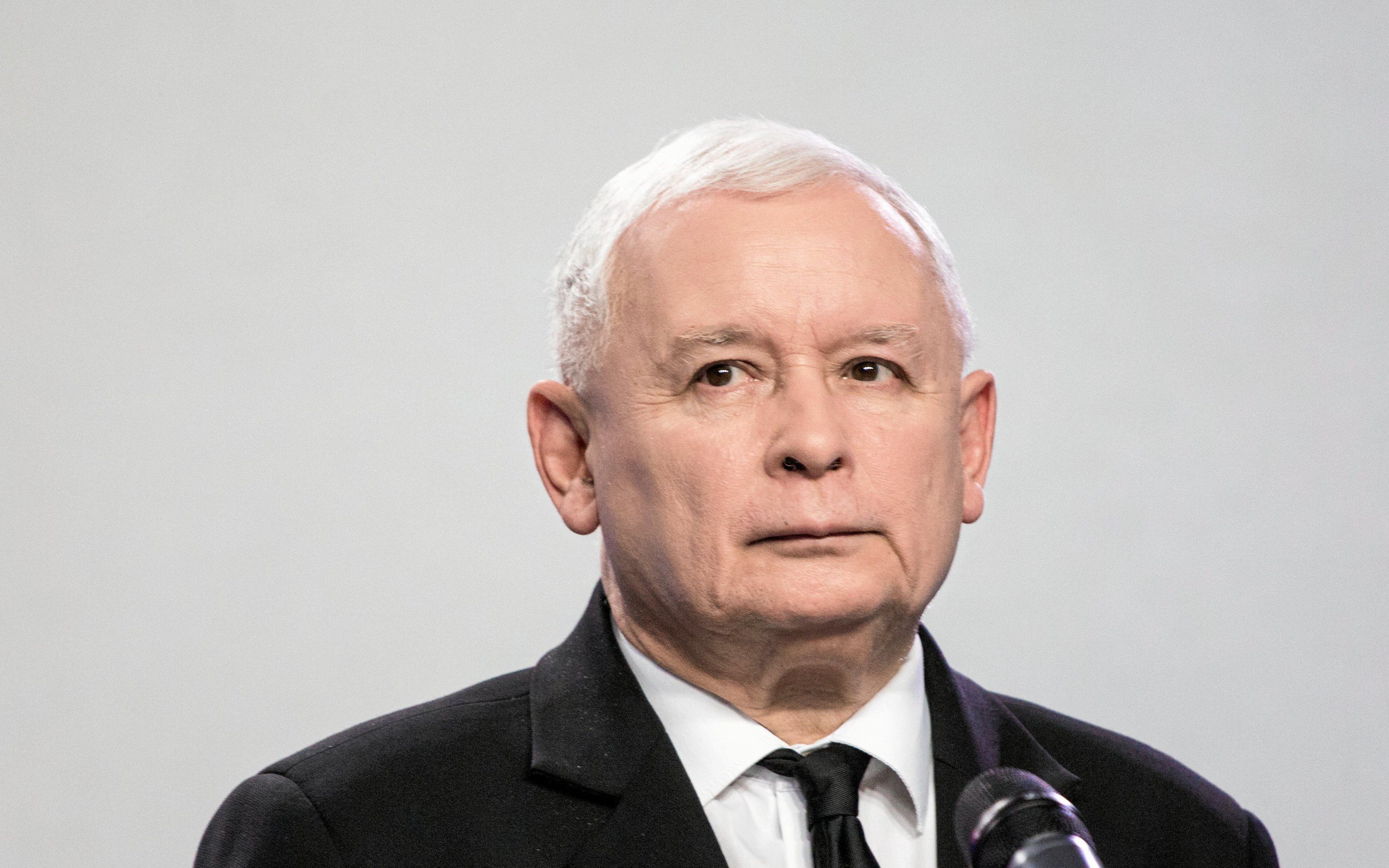 06.11.2018 Warszawa , ulica Nowogrodzka , siedziba PiS . Przewodniczacy Prawa i Sprawiedliwosci Jaroslaw Kaczynski podczas konferencji prasowej podsumowujacej wyniki wyborow samorzadowych .
Fot. Adam Stepien / Agencja Gazeta