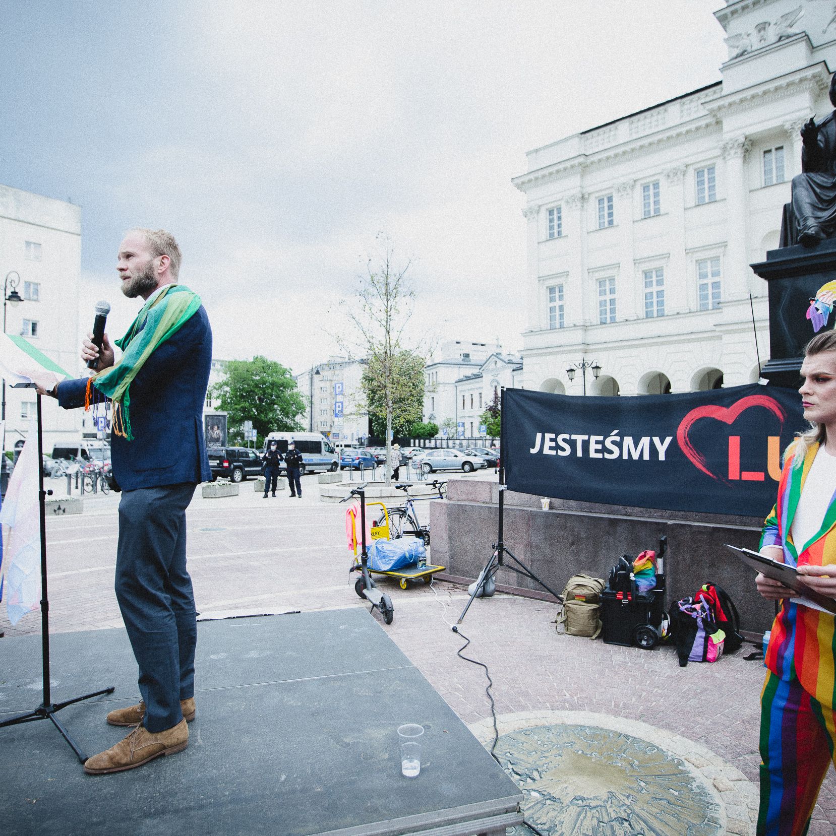Warszawa, 18.05.2021. Międzynarodowy Dzień Przeciw Homofobii, Transfobii i Bifobii